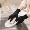 Black nylon 13-needle gloves, breathable, anti-slip and wear-resistant work protective gloves details Picture